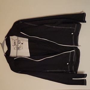 Black zipped up vintage jacket